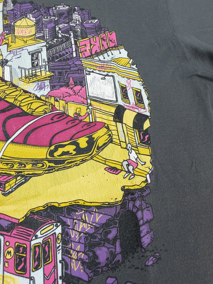 Nike Air Max Plus Tuned Tn / 97 Graffiti Graphic Printed T-shirt - Grey - Size: Small