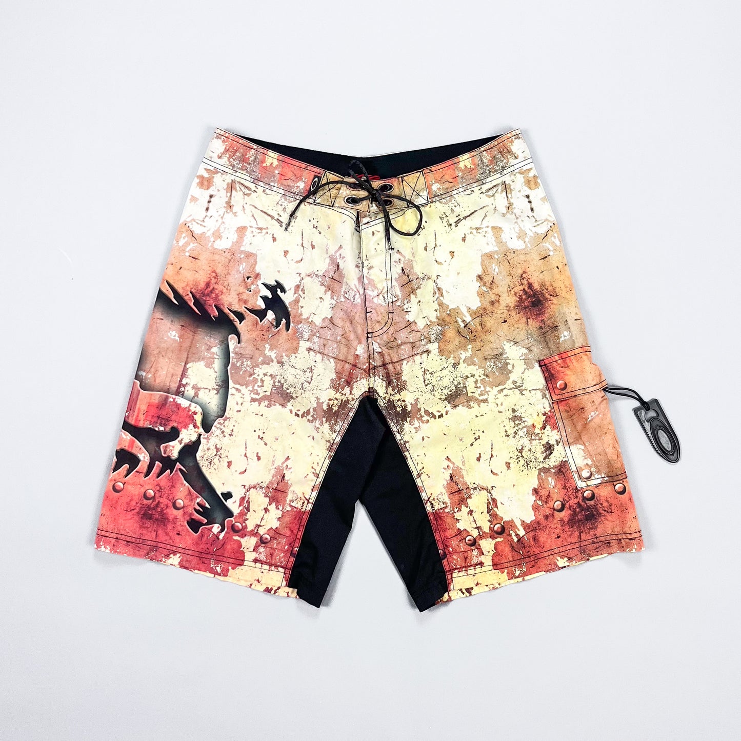 Oakley Software Early 2000's Rust Skull Shorts - Size: Large