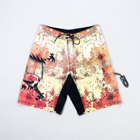 Oakley Software Early 2000's Rust Skull Shorts - Size: Large