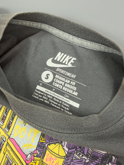 Nike Air Max Plus Tuned Tn / 97 Graffiti Graphic Printed T-shirt - Grey - Size: Small