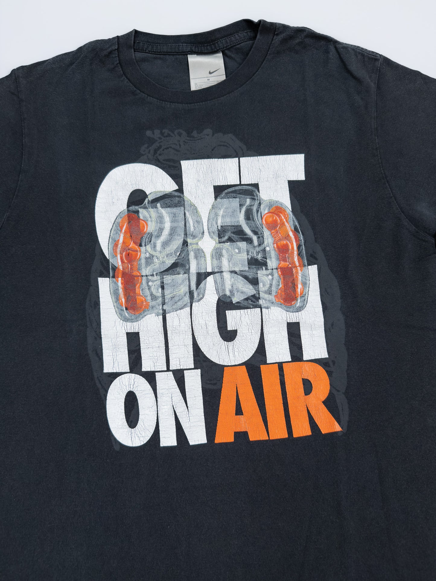 Nike Air Max Plus Tuned Tn Early 2000's Graphic Printed T-shirt - Black - Size: Medium