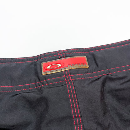 Oakley Early 2000's Flame Skull Board Shorts - Size: 36"