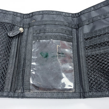 Oakley Early 2000's Leather & Kevlar Wallet - Grey / Black