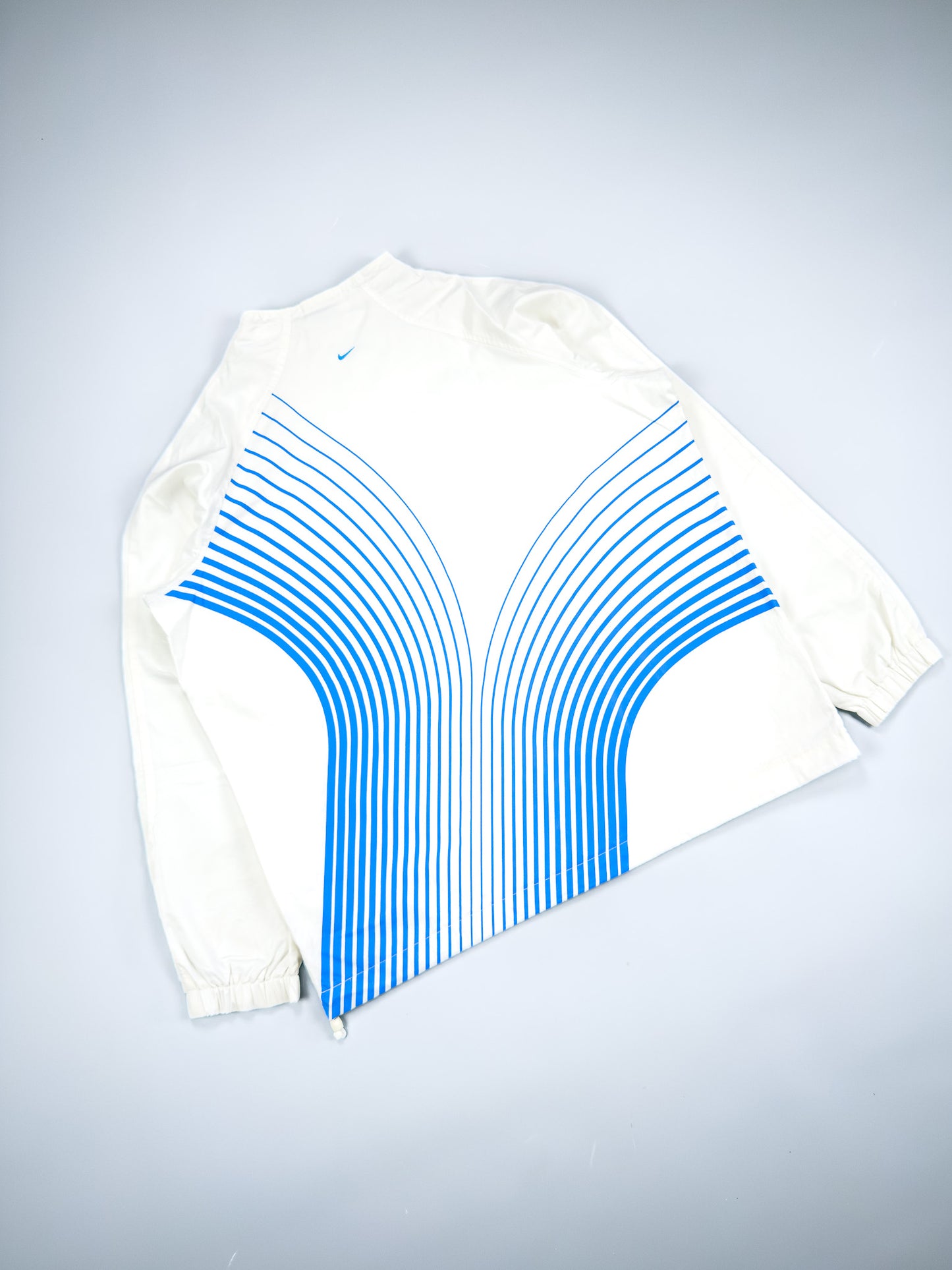 Nike Air Max Plus Tuned Tn 'Flow' Asymmetrical Zip Jacket - White / Blue - Size: XL