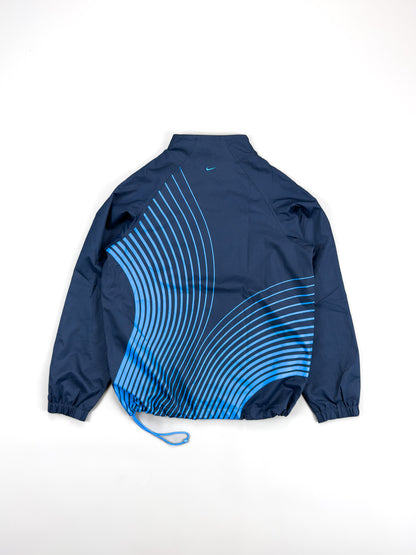 Nike Air Max Plus Tuned Tn 'Flow' Asymmetrical Zip Jacket - Navy / Blue - Size: Small