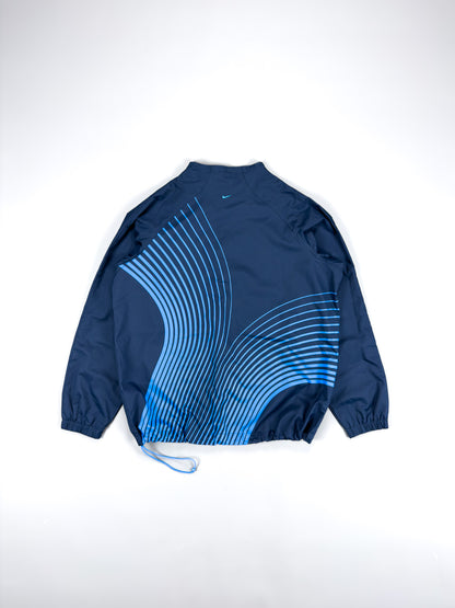 Nike Air Max Plus Tuned Tn 'Flow' Asymmetrical Zip Jacket - Navy / Blue - Size: XL
