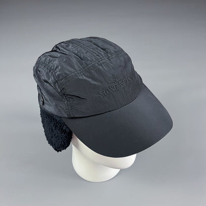 Stone Island Dog Ears 2 in 1 Metal Nylon Cap - Size: Medium