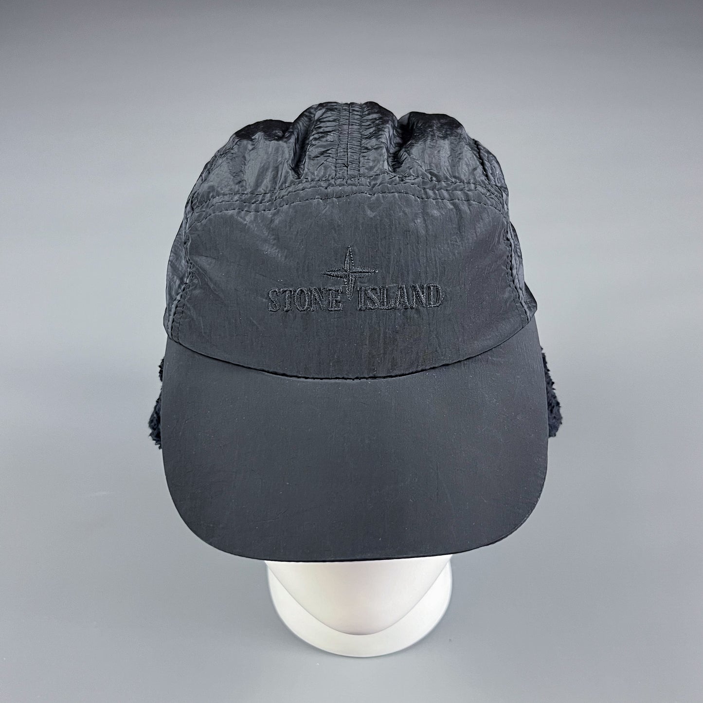 Stone Island Dog Ears 2 in 1 Metal Nylon Cap - Size: Medium