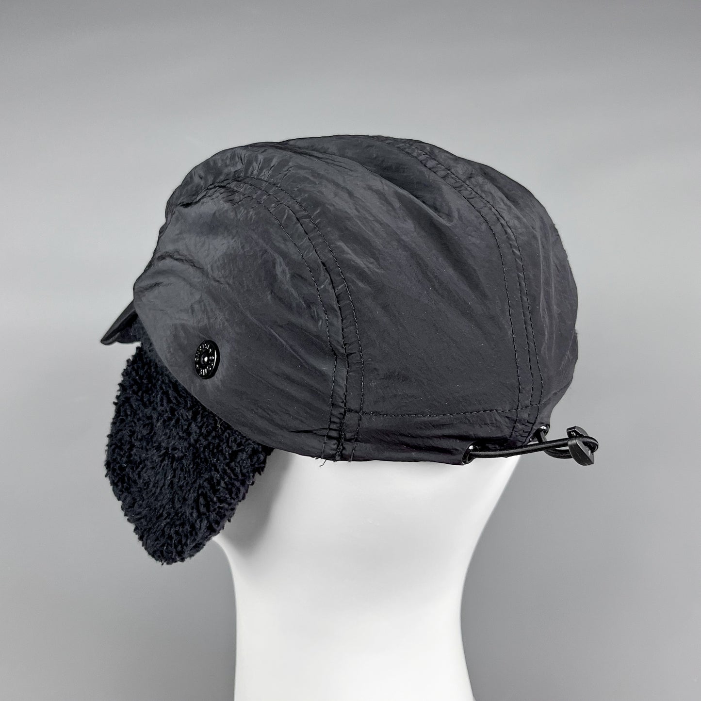 Stone Island Dog Ears 2 in 1 Metal Nylon Cap - Size: Medium