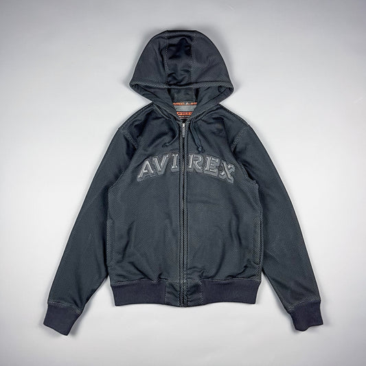 Avirex Mesh Fleece Zip Hoodie - Size: Medium