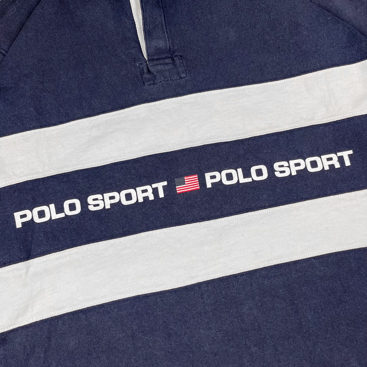 Polo Sport Ralph Lauren Spellout Rugby Shirt - Size: Large