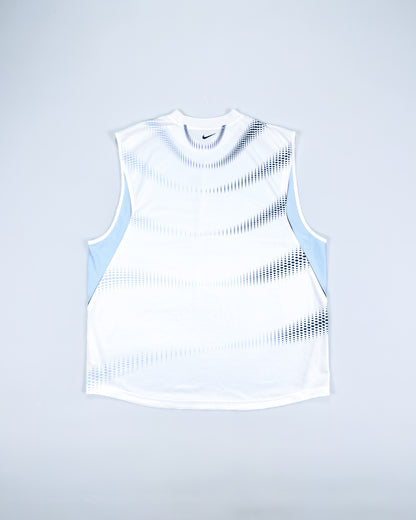 Nike Air Max Plus Tuned Tn 'Halftone Flow' Vest - White/Blue - Size: XXL