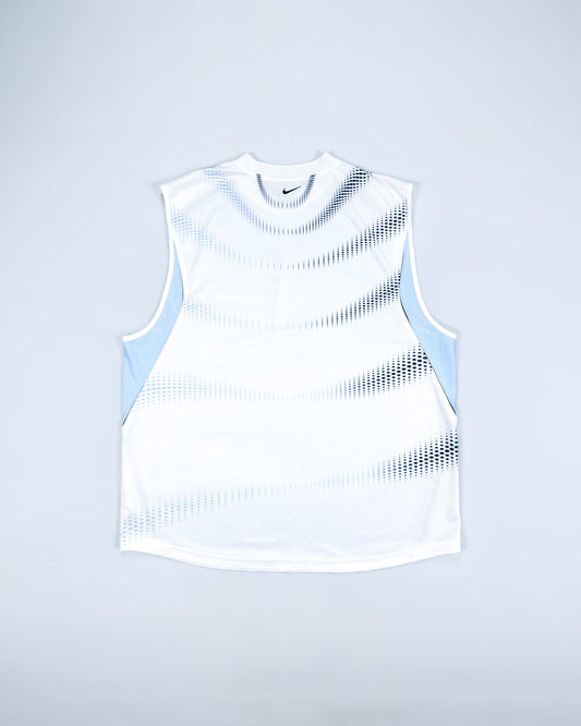 Nike Air Max Plus Tuned Tn 'Halftone Flow' Vest - White/Blue - Size: XXL