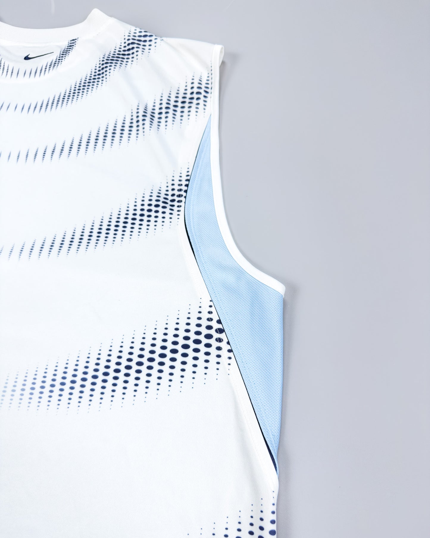 Nike Air Max Plus Tuned Tn 'Halftone Flow' Vest - White/Blue - Size: XXL