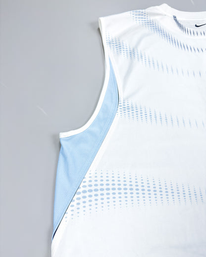 Nike Air Max Plus Tuned Tn 'Halftone Flow' Vest - White/Blue - Size: XXL