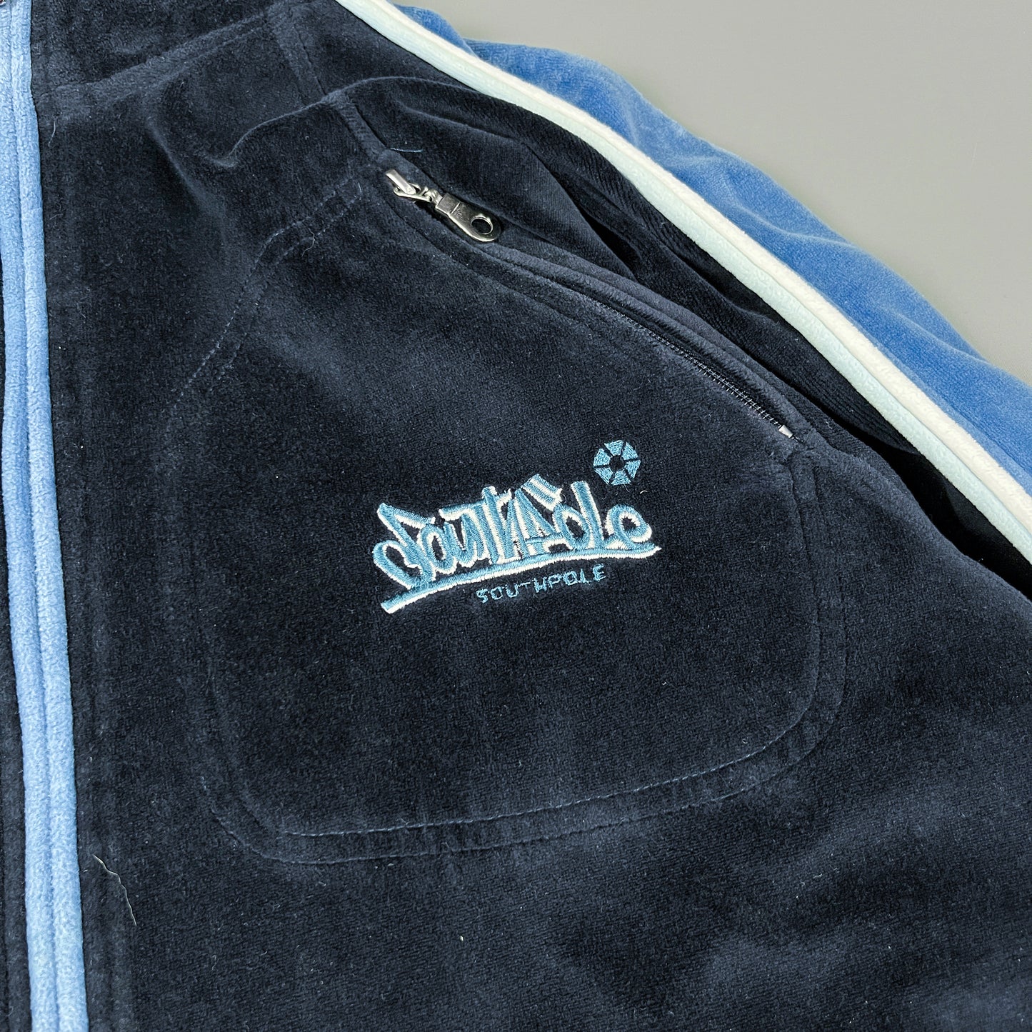 Southpole Velour Tracksuit - Size: Medium