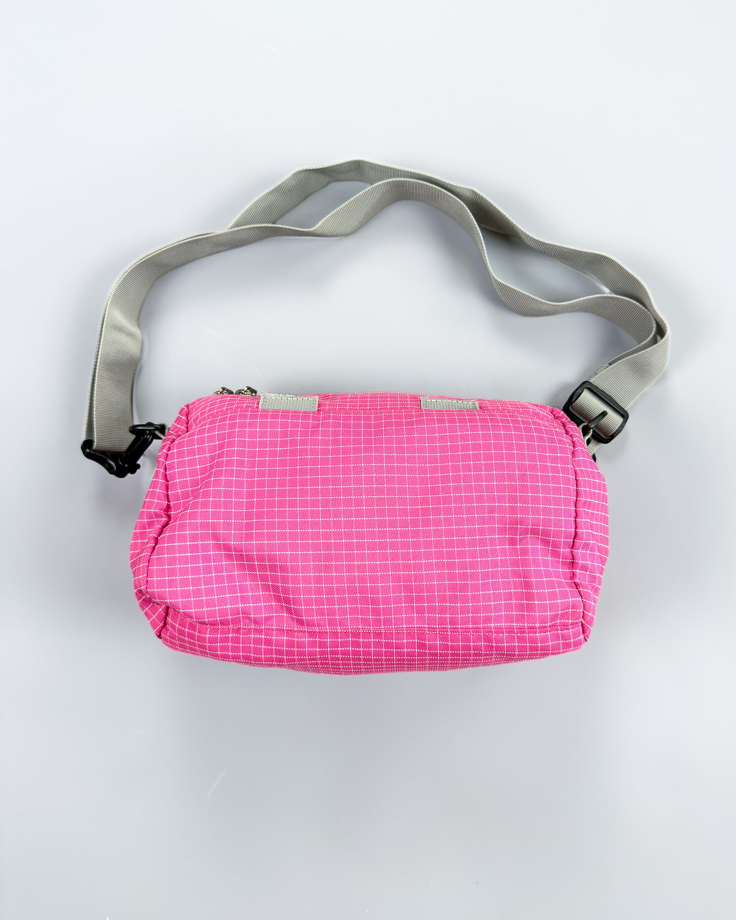 Nike x Maruem Early 2000's Vintage Rip-Stop Sling / Side / Cross Body / Mini Duffle Bag - Pink/Grey/Blue