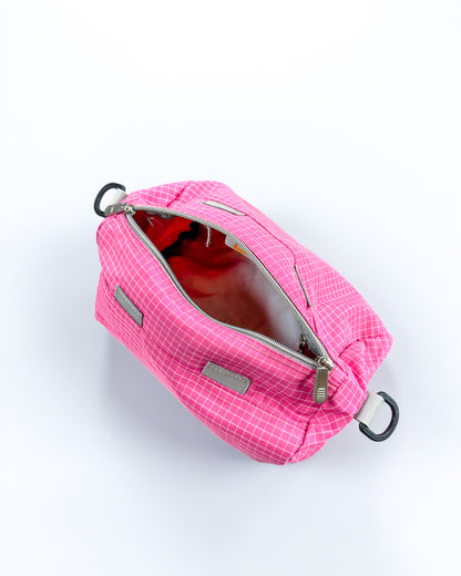 Nike x Maruem Early 2000's Vintage Rip-Stop Sling / Side / Cross Body / Mini Duffle Bag - Pink/Grey/Blue