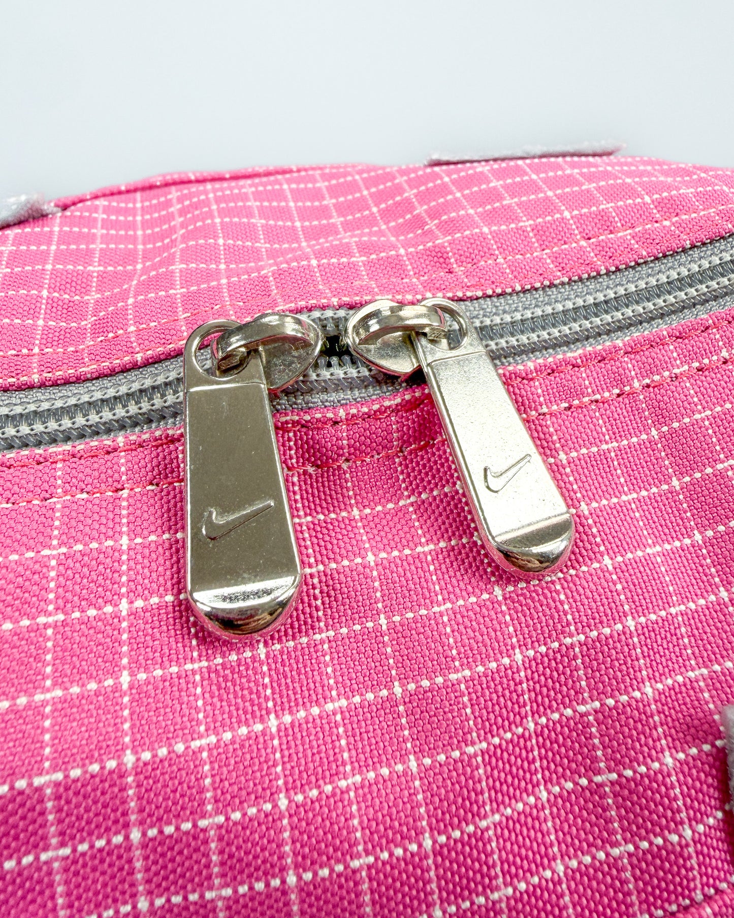 Nike x Maruem Early 2000's Vintage Rip-Stop Sling / Side / Cross Body / Mini Duffle Bag - Pink/Grey/Blue