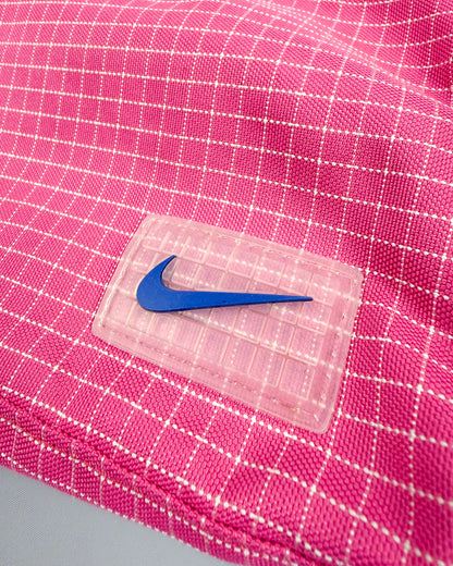 Nike x Maruem Early 2000's Vintage Rip-Stop Sling / Side / Cross Body / Mini Duffle Bag - Pink/Grey/Blue