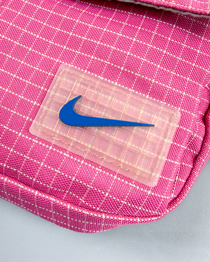 Nike x Maruem Early 2000's Vintage Rip-Stop Sling / Side / Cross Body Bag - Pink/Grey/Blue