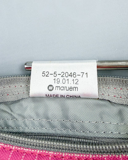 Nike x Maruem Early 2000's Vintage Rip-Stop Sling / Side / Cross Body / Mini Duffle Bag - Pink/Grey/Blue