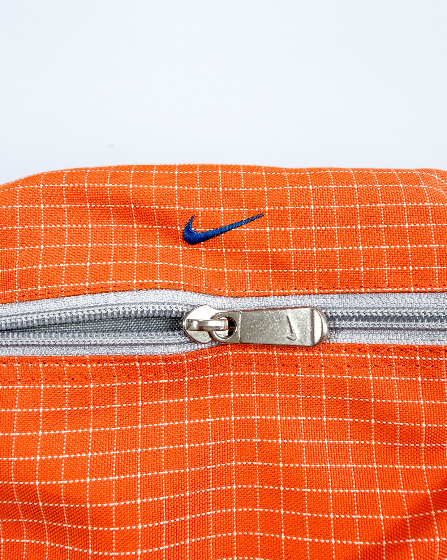 Nike x Maruem Early 2000's Vintage Rip-Stop Sling / Side / Cross Body Bag - Orange/Grey/Blue