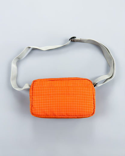 Nike x Maruem Early 2000's Vintage Rip-Stop Sling / Side / Cross Body Bag - Orange/Grey/Blue