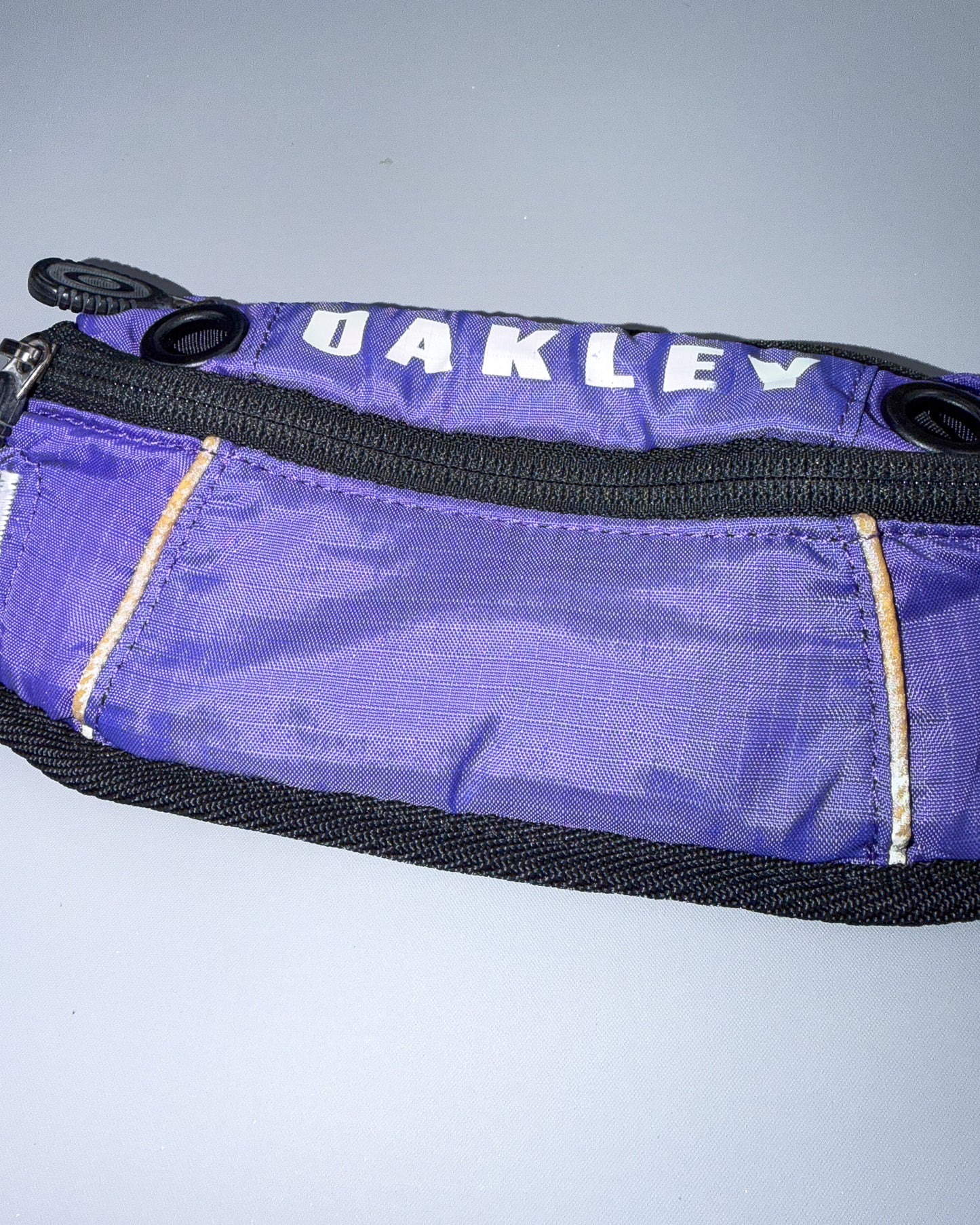 Oakley Early 2000's Japan Exclusive Small Side / Crossbody / Waist Bag - Purple/White/Black