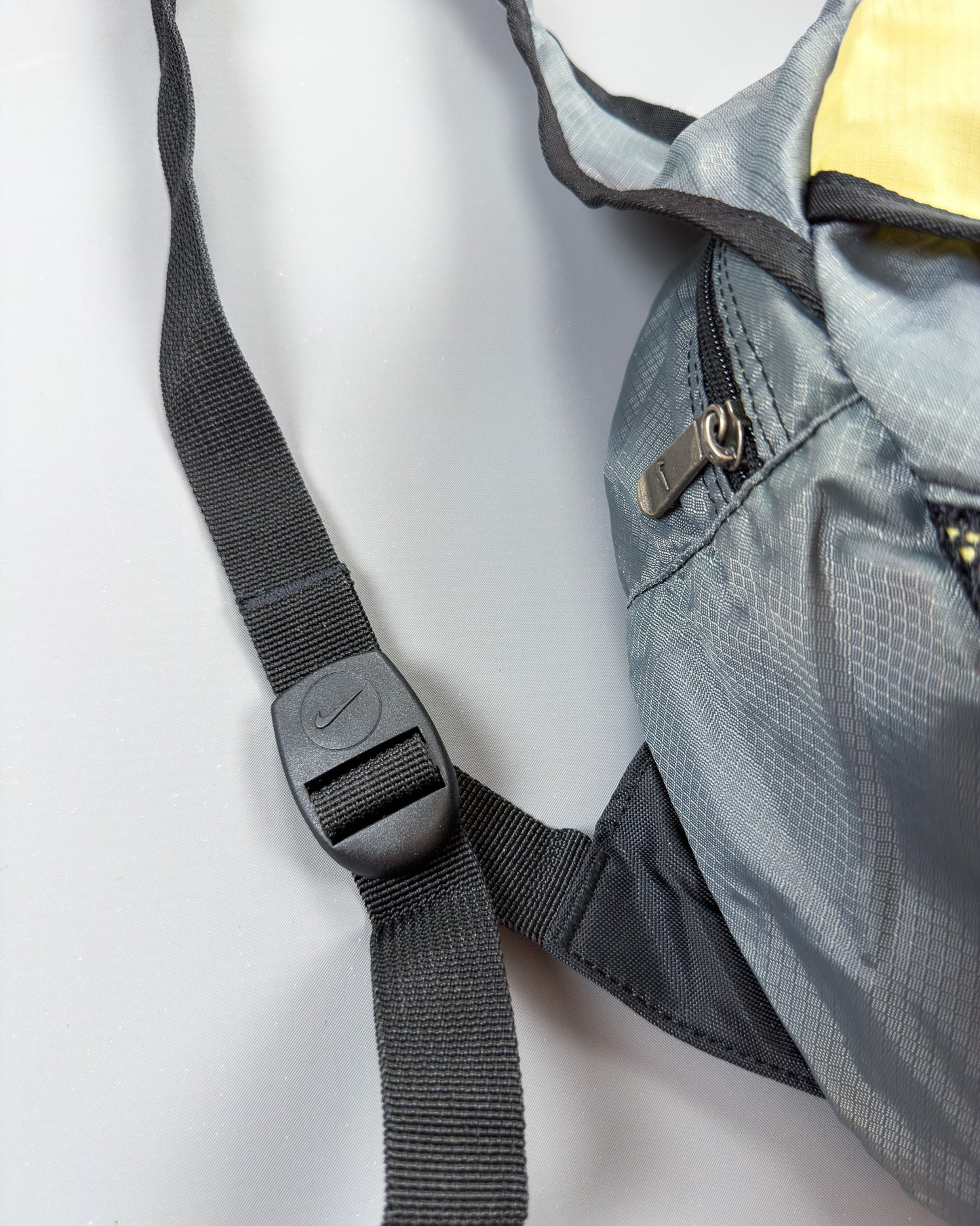 Nike Script Early 2000's Small Backpack - Grey/Yellow