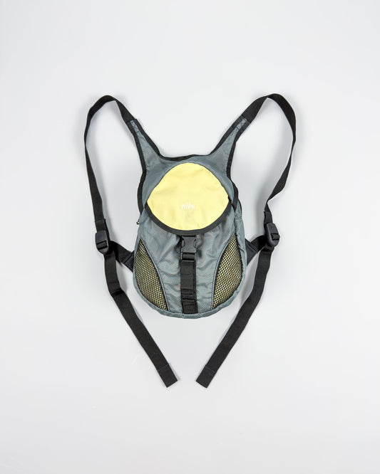Nike Script Early 2000's Small Backpack - Grey/Yellow