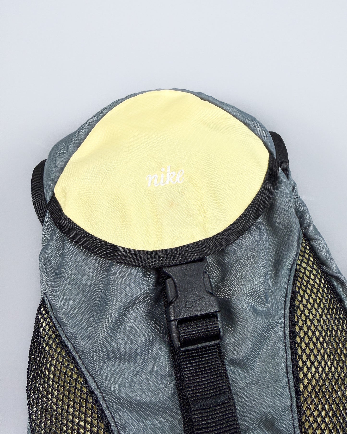 Nike Script Early 2000's Small Backpack - Grey/Yellow