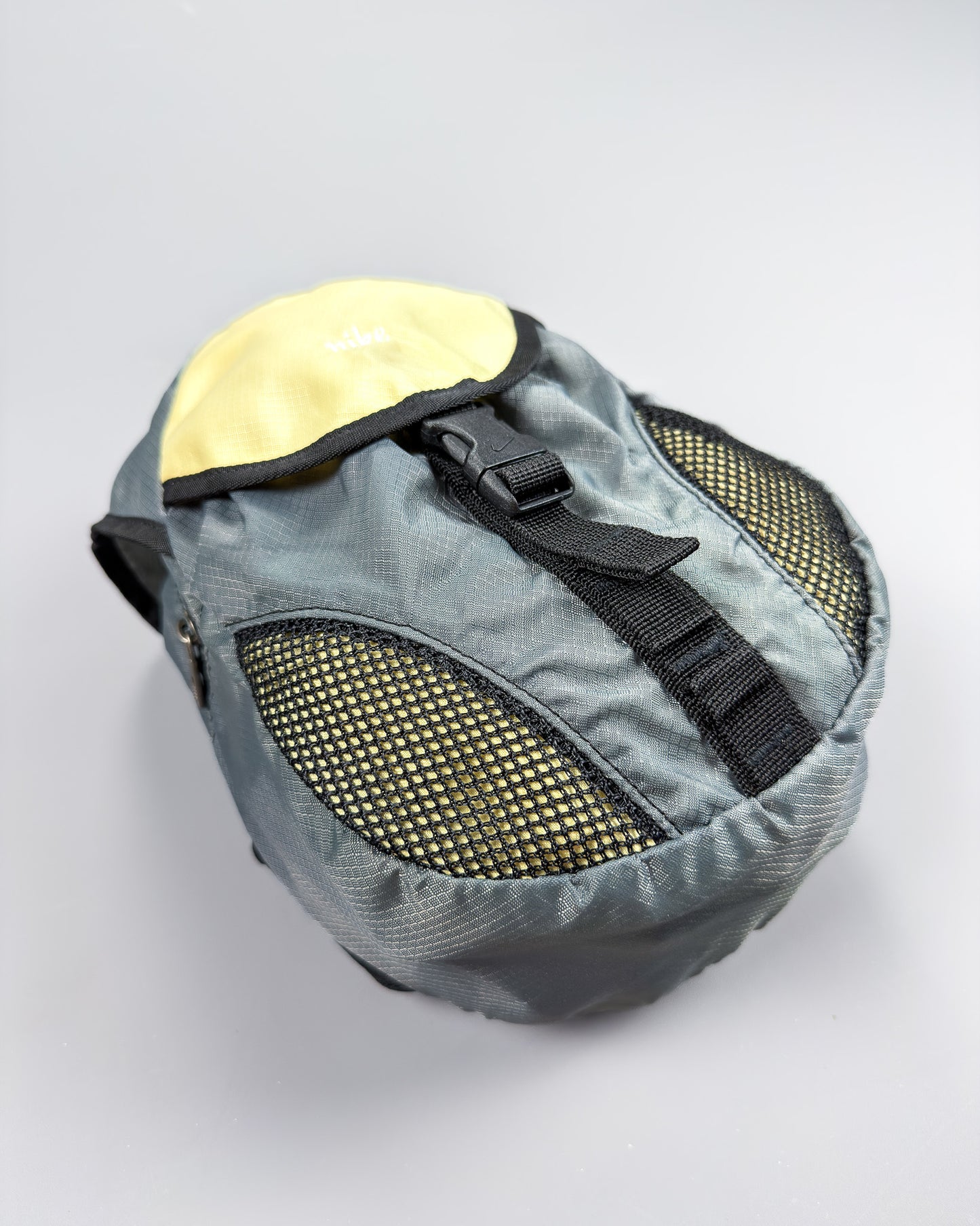 Nike Script Early 2000's Small Backpack - Grey/Yellow