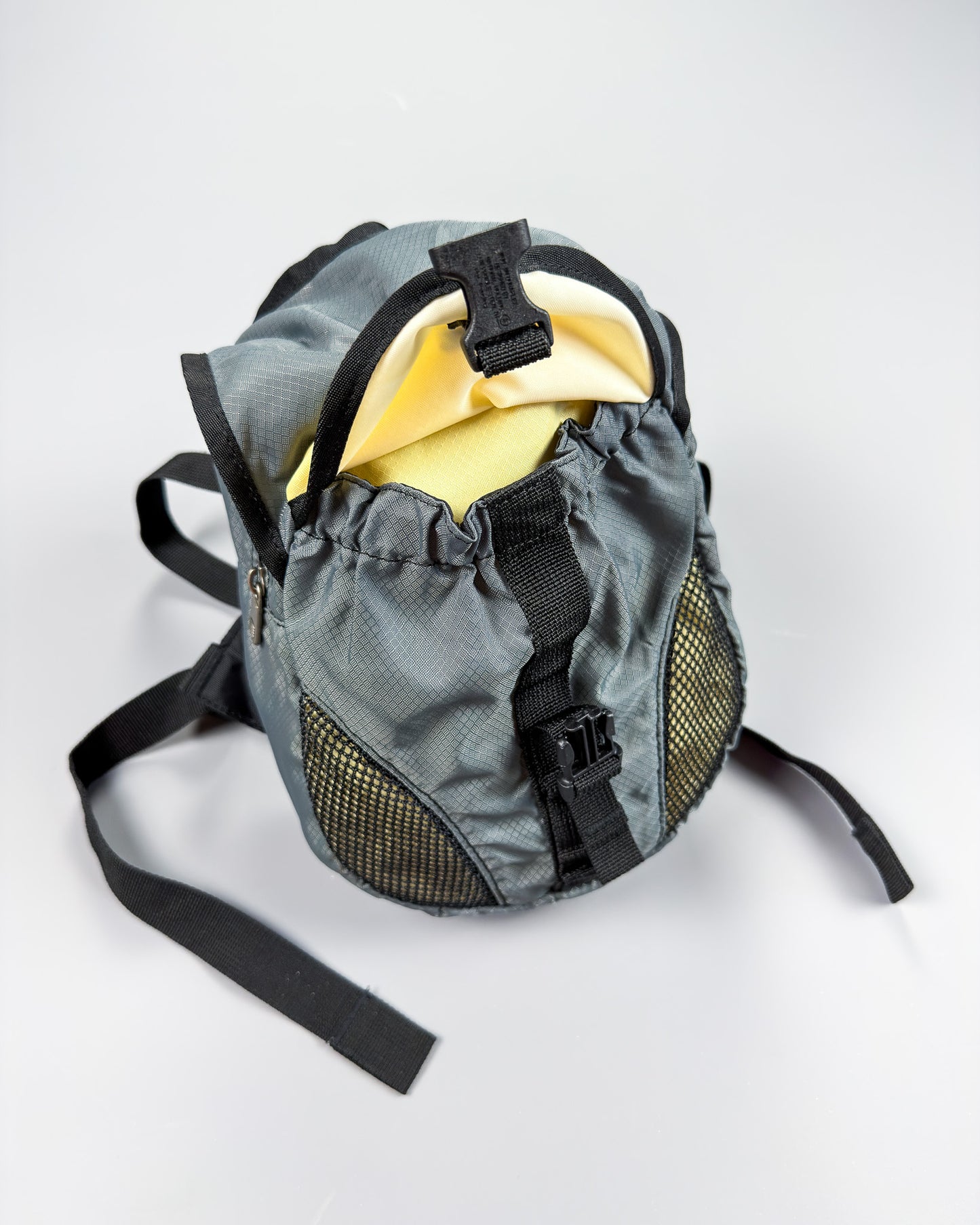 Nike Script Early 2000's Small Backpack - Grey/Yellow