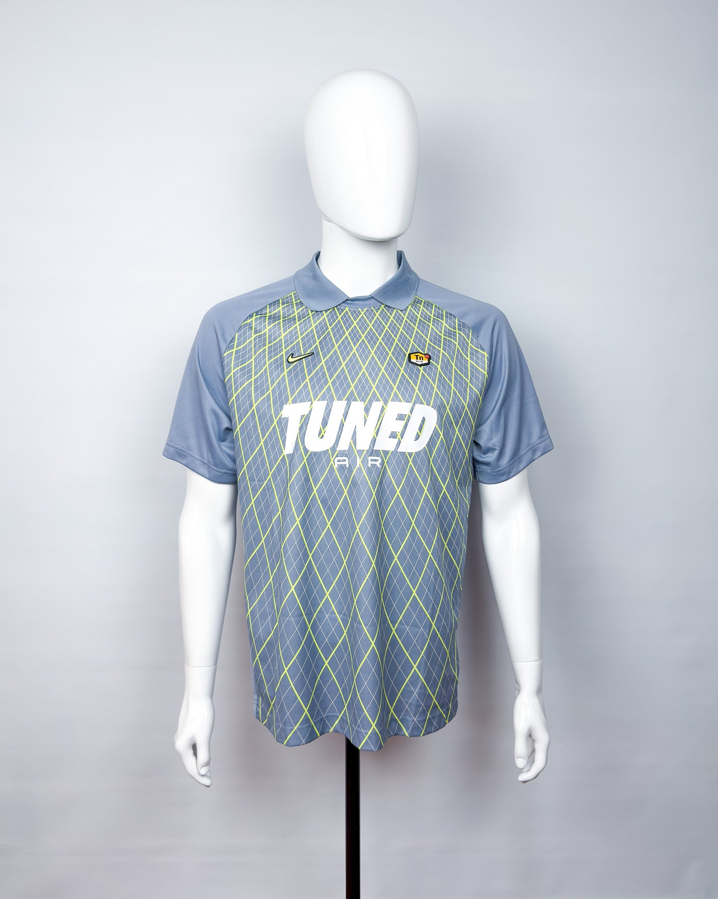 Nike Air Max Plus Tuned Tn 'Quad' Jersey Polo Shirt T-shirt - Grey-blue/Green