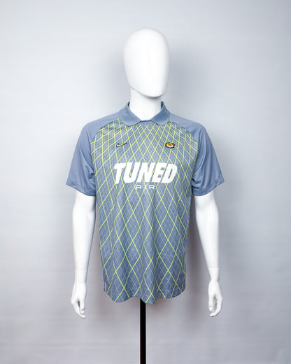 Nike Air Max Plus Tuned Tn 'Quad' Jersey Polo Shirt T-shirt - Grey-blue/Green