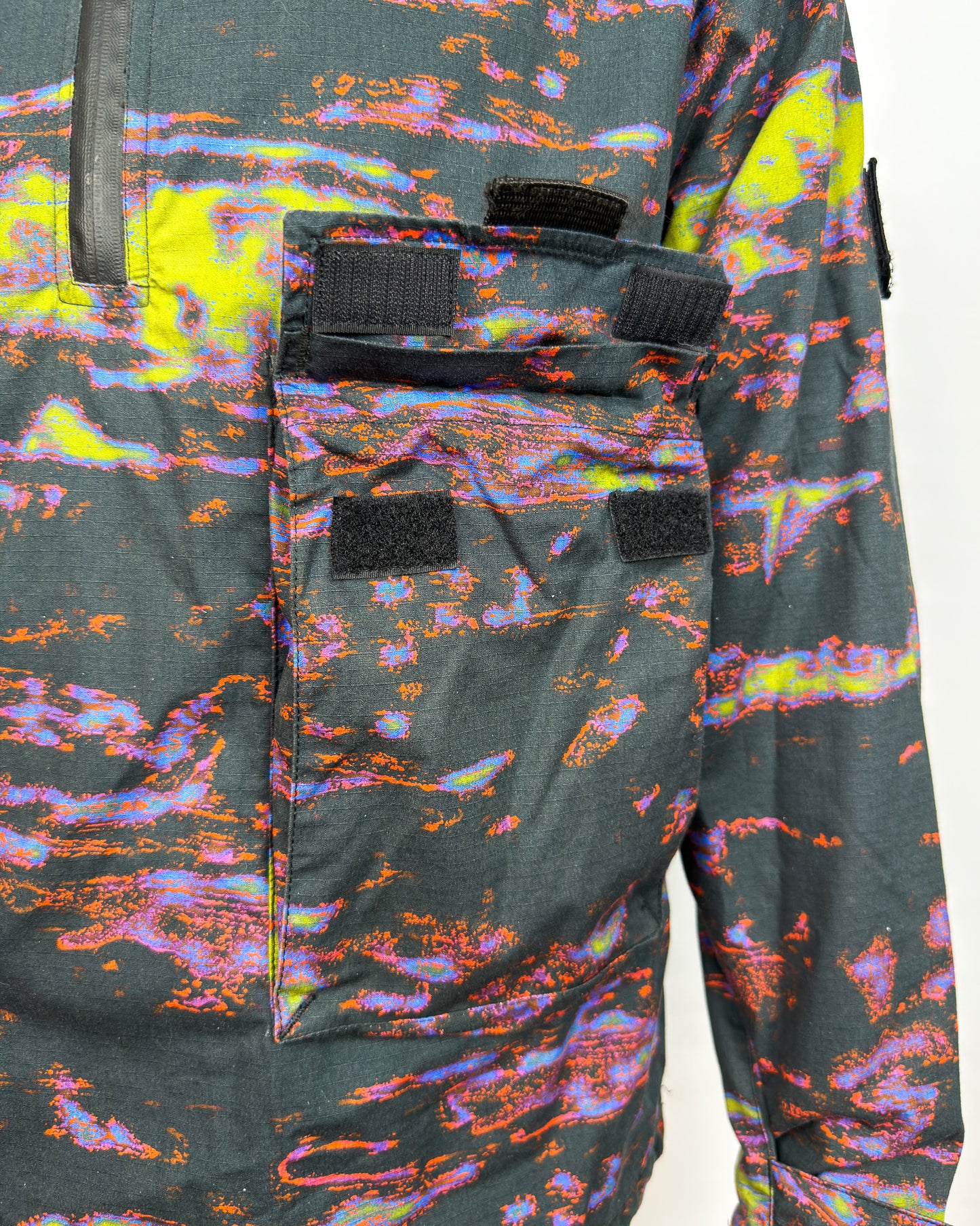Edwin x Ark Air Digi Camo ‘Pop over’ 1/4 Zip Jacket - Camo - Size: Medium