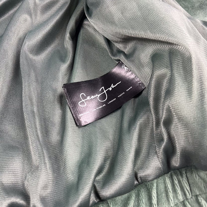 Sean John Script Logo Green Velour Tracksuit - Size: Medium