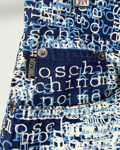 Moschino Jeans 'Kaos' Print Jeans - Size: 34” - Early 2000s - Vintage