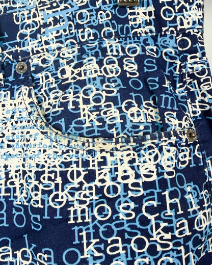 Moschino Jeans 'Kaos' Print Jeans - Size: 34” - Early 2000s - Vintage