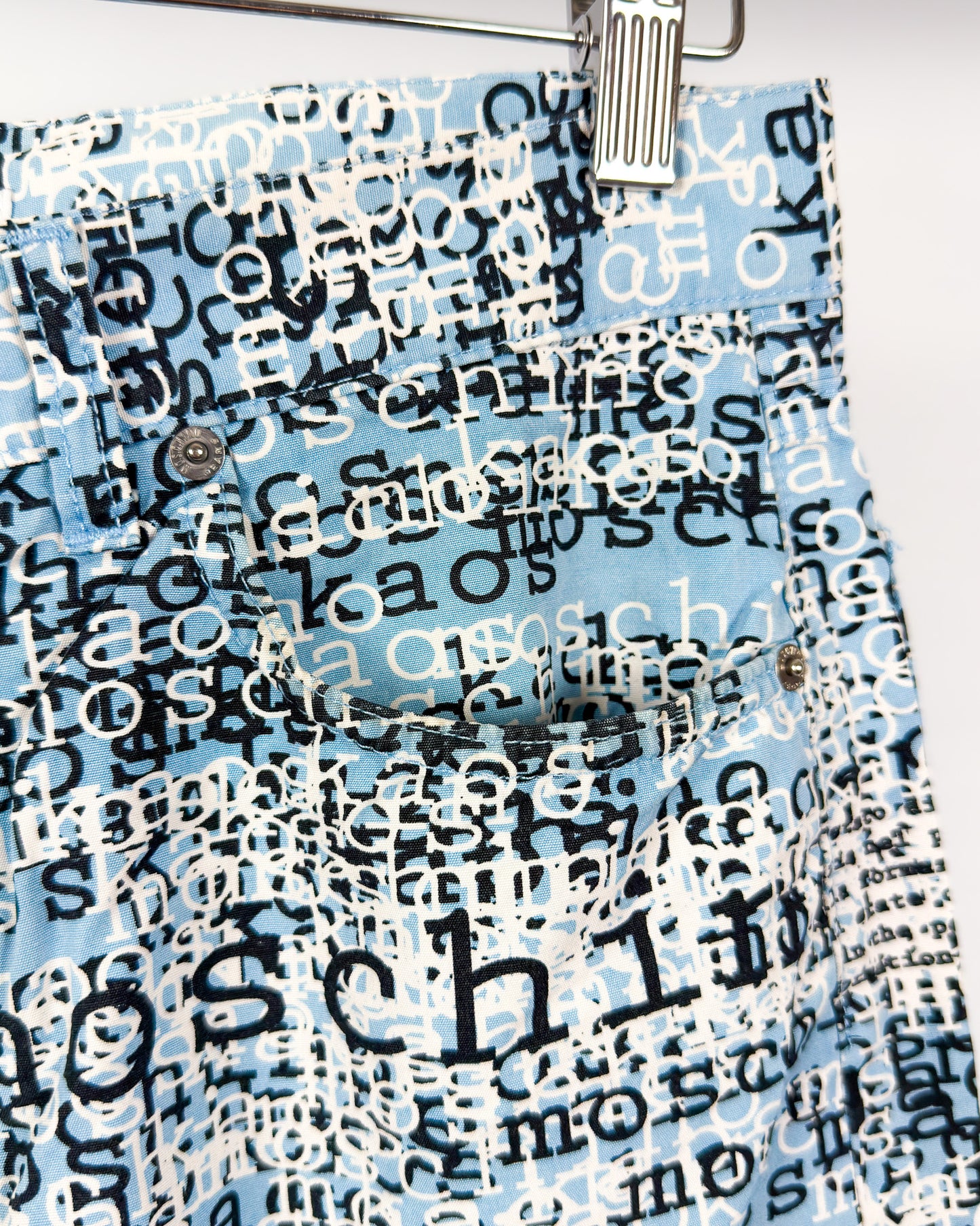 Moschino Jeans 'Kaos' Print Jeans - Size: 32" - Early 2000s - Vintage
