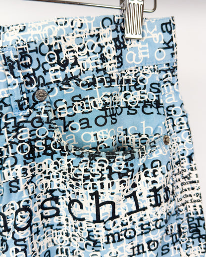 Moschino Jeans 'Kaos' Print Jeans - Size: 32" - Early 2000s - Vintage