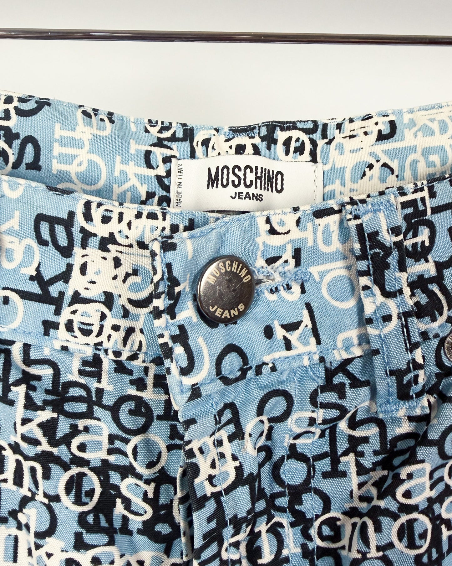 Moschino Jeans 'Kaos' Print Jeans - Size: 32" - Early 2000s - Vintage