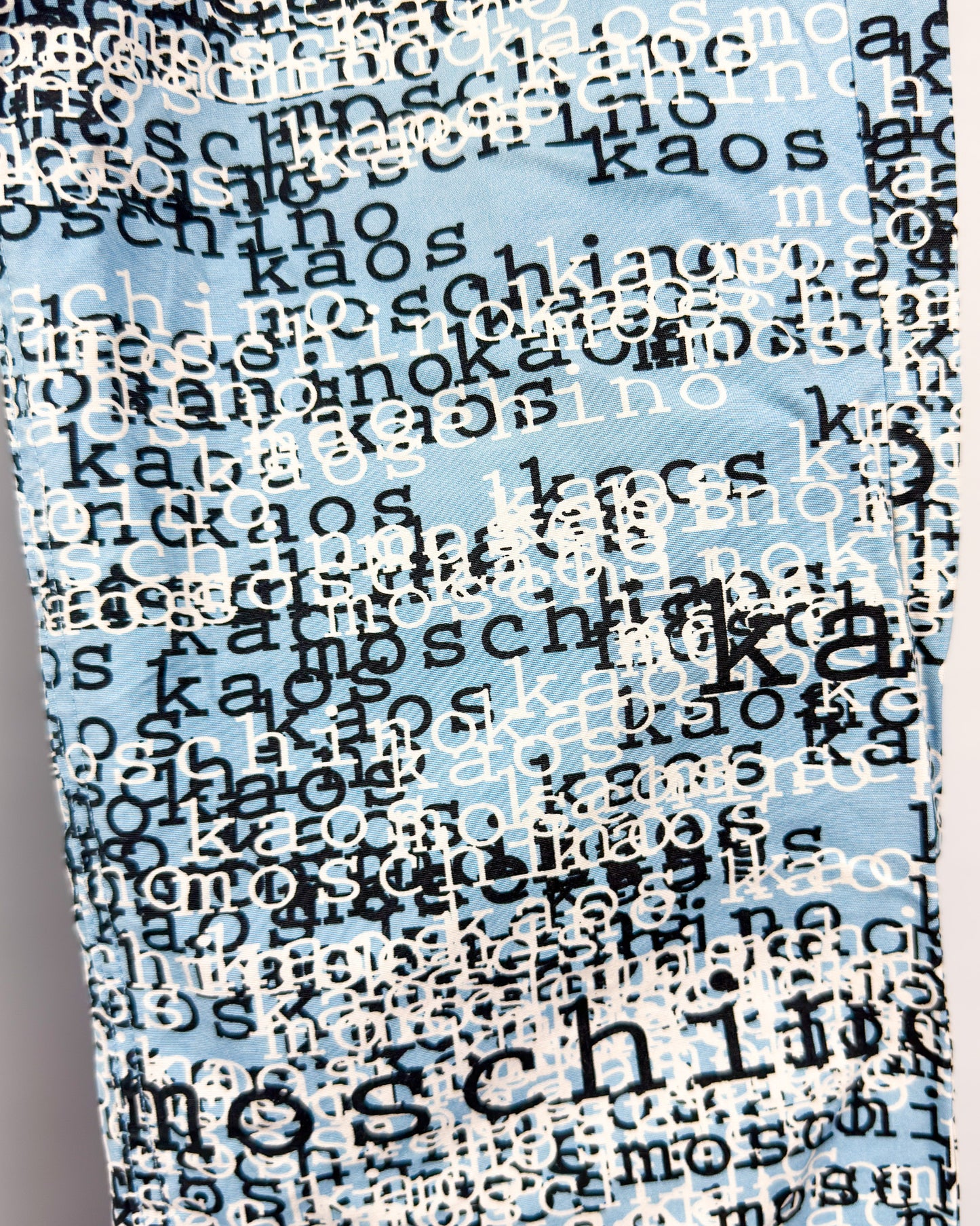 Moschino Jeans 'Kaos' Print Jeans - Size: 32" - Early 2000s - Vintage
