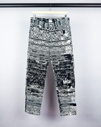 Moschino Jeans 'Crazy' Print Jeans - Size: 32” - 90s - Vintage