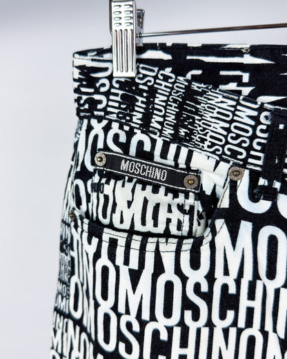 Moschino Jeans 'Crazy' Print Jeans - Size: 32” - 90s - Vintage