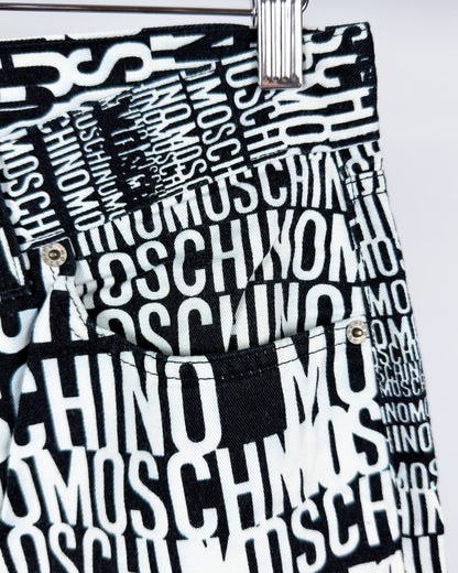 Moschino Jeans 'Crazy' Print Jeans - Size: 32” - 90s - Vintage