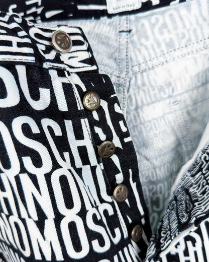 Moschino Jeans 'Crazy' Print Jeans - Size: 32” - 90s - Vintage