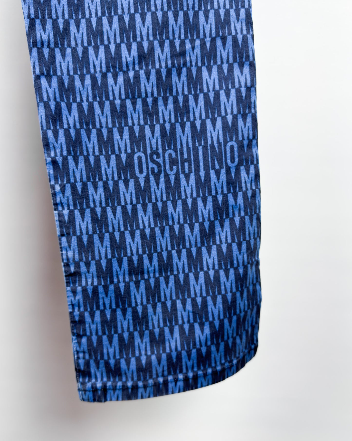 Moschino Jeans 'M Repeat' Printed Jeans - Size: Tagged 34" - Early 2000s - Vintage