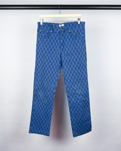 Moschino Jeans 'M Repeat' Printed Jeans - Size: Tagged 34" - Early 2000s - Vintage